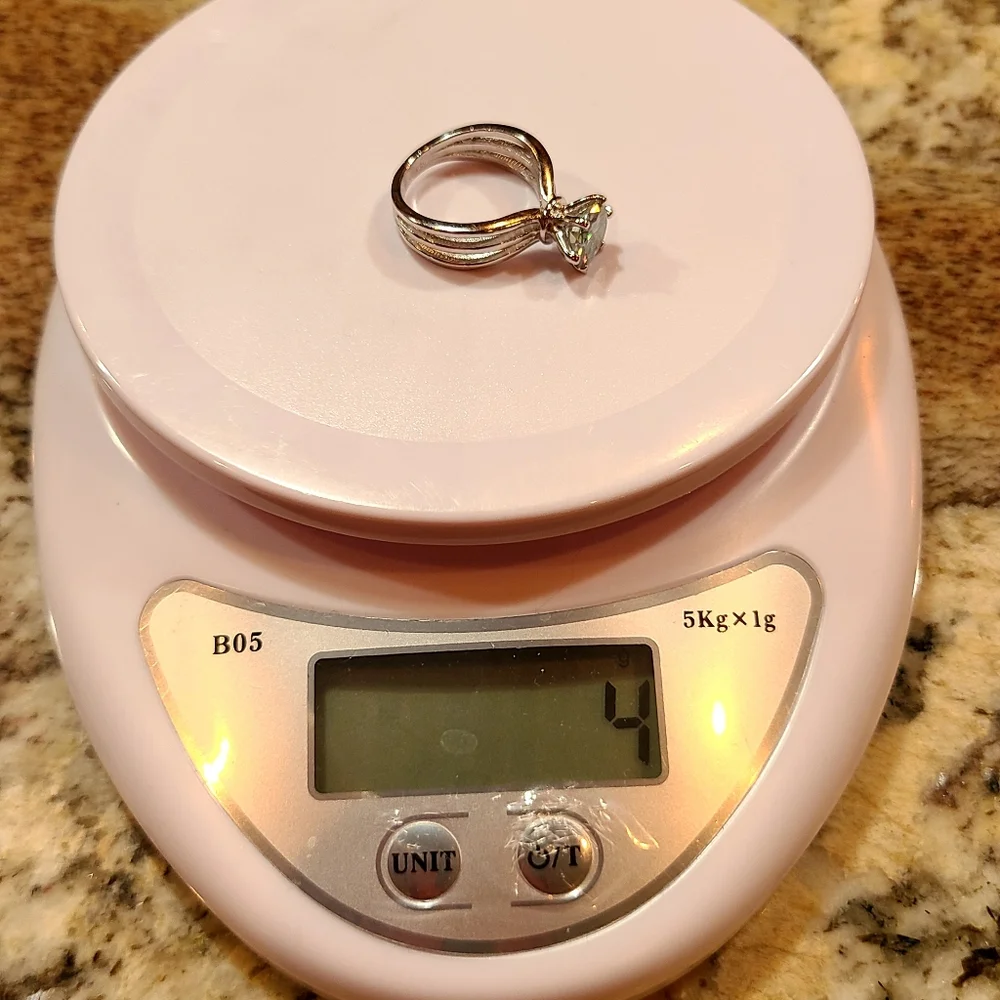 Moissanite 2 Carat Illusion Triple Band